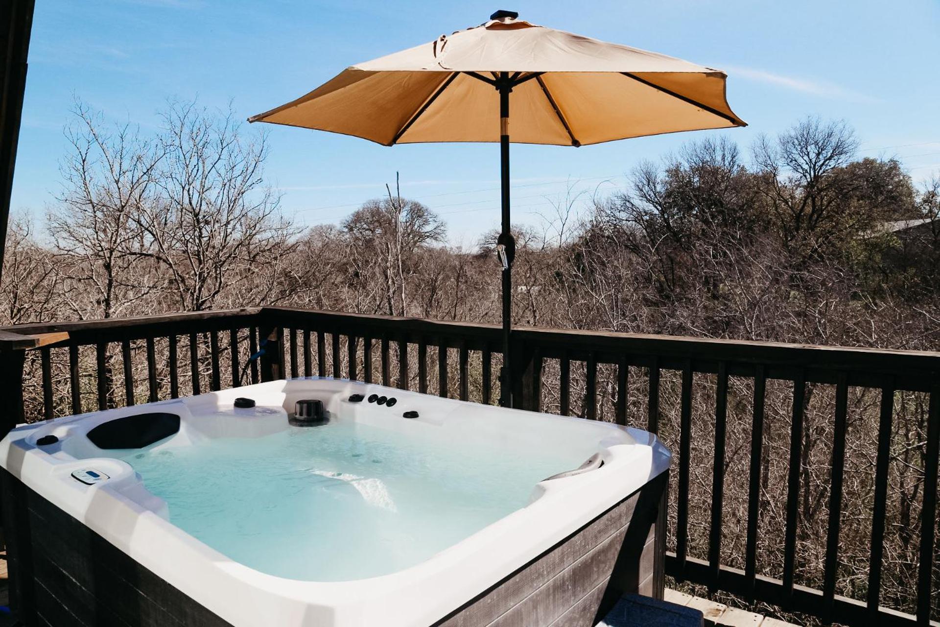 Dean'S Den: Private Deck W/ Jacuzzi And A View Villa New Braunfels Luaran gambar